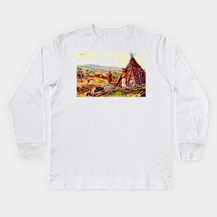 Sami shaman Kids Long Sleeve T-Shirt